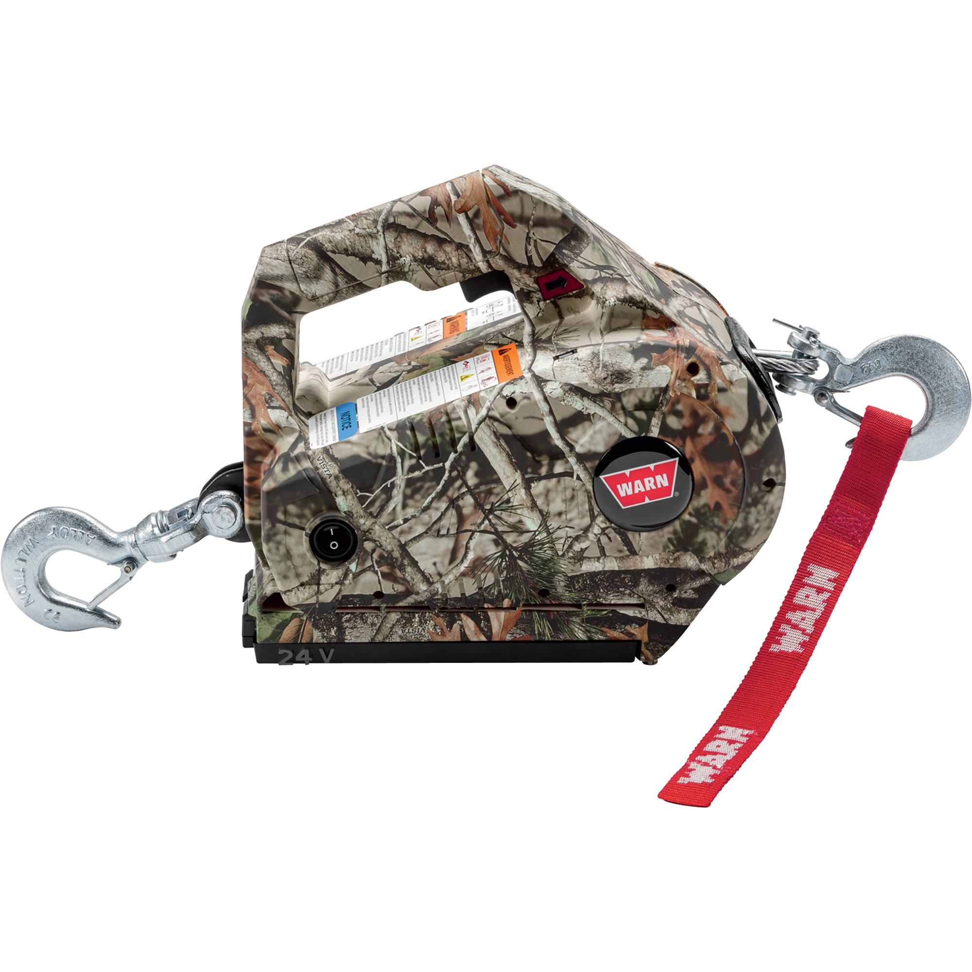 Warn PullzAll Handheld Cordless Pulling Tool Winch — Camo, 24 Volt DC, 1,000-Lb. Capacity, Model# 885025